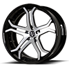 5 LUG VCZ CONCAVE BRUSHED & HI-POLISH / GLOSS BLACK LIP