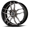 5 LUG VCC CONCAVE BLACK CHROME & GLOSS BLACK LIP