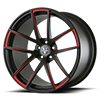 5 LUG VM17 MONOBLOCK C.MATCH RED & MATTE BLACK