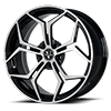 5 LUG VM18 MONOBLOCK BRUSHED & GLOSS BLACK