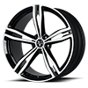 5 LUG VM48 MONOBLOCK WHITE & HI-POLISH