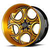 5 LUG VFC CONCAVE (CUSTOM CUT) MATTE GOLD & TECHNICA TITANIUM / YELLOW GOLD LIP