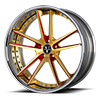 5 LUG VFU CONCAVE YELLOW GOLD & CANDY RED / CARBON LIP