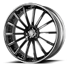 5 LUG VJP CONCAVE GLOSS BLACK / CHROME LIP