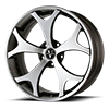 5 LUG VP01 CONCAVE BRUSHED & GLOSS BLACK / TINTED BRUSH LIP