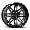 6 LUG W901 GLOSS BLACK MILLED