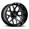 6 LUG W903 GLOSS BLACK MILLED
