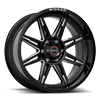 6 LUG W905 GLOSS BLACK MILLED