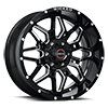 6 LUG W909 BLACK MILLED 
