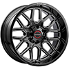 6 LUG W938 GLOSS BLACK MILLED