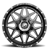 6 LUG XF-202 MATTE BLACK MILLED WINDOW - 20X9
