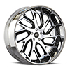 5 LUG BISCAYNE BLACK AND SILVER WITH BLACK LIP