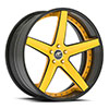 5 LUG TREMENDO CONCAVE YELLOW FACE WITH BLACK LIP
