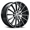 5 LUG REPLICA 194 GLOSS BLACK MACHINED FACE