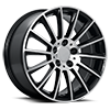 5 LUG REPLICA 92 GLOSS BLACK MACHINED FACE