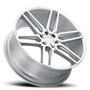 6 LUG BD-17-6 SILVER WITH MACHINED FACE