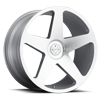5 LUG BD-15 SILVER WITH MACHINED FACE
