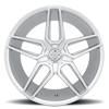 5 LUG BD-17-5 SILVER WITH MACHINED FACE