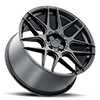 5 LUG DR-87 FLAT BLACK FULL PAINTED