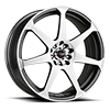 5 LUG DR-33 CHARCOAL GRAY MACHINED FACE
