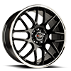 4 LUG DR-34 GLOSS BLACK MACHINED LIP