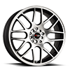 4 LUG DR-34 FLAT BLACK MACHINED FACE