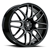 5 LUG DR-37 GLOSS BLACK MILLED