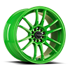 5 LUG DR-38 GLOSS GREEN FULL PAINTED