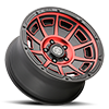 5 LUG VICTORY SATIN BLACK WITH RED TINT
