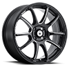 4 LUG ILLUSION GLOSS BLACK WITH BALL MILLED SPOKE ACCENTS