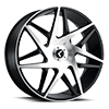 5 LUG 192 PHASE GLOSS BLACK WITH MACHINED FACE