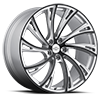 5 LUG NOBLE MATTE SILVER WITH GLOSS BLACK FACE