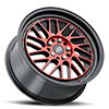 5 LUG MP.42 GLOSSY BLACK RED FACE RED RIVETS