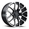 6 LUG RT-47 GLOSSY BLACK MACHINED FACE