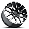 6 LUG RT-47 GLOSSY BLACK MACHINED FACE