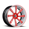 5 LUG SV38-C WHITE AND RED WITH RED LIP