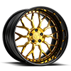 5 LUG RXL135 GLOSS BLACK WITH GOLD FACE