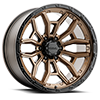 6 LUG 126 WARMONGER 6 BRIGHT BRONZE WITH GLOSS BLACK LIP AND CLEAR COAT 20X10