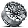 6 LUG 126 WARMONGER 6 GLOSS ANTHRACITE WITH GLOSS BLACK LIP AND CLEAR COAT 20X9