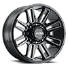 8 LUG 236 APOCALYPSE GLOSS BLACK WITH MILLED ACCENTS AND CLEAR-COAT