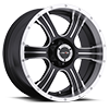 396 Assassin Matte Black Machined Face