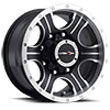 396 Assassin Matte Black Machined Face