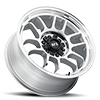 6 LUG TR28 SILVER FULL MACHINED FACE & LIP