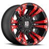 6 LUG XD822 MONSTER II SATIN BLACK WITH RED INSERTS