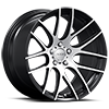5 LUG XF43 BLACK WITH MACHINED FACE 