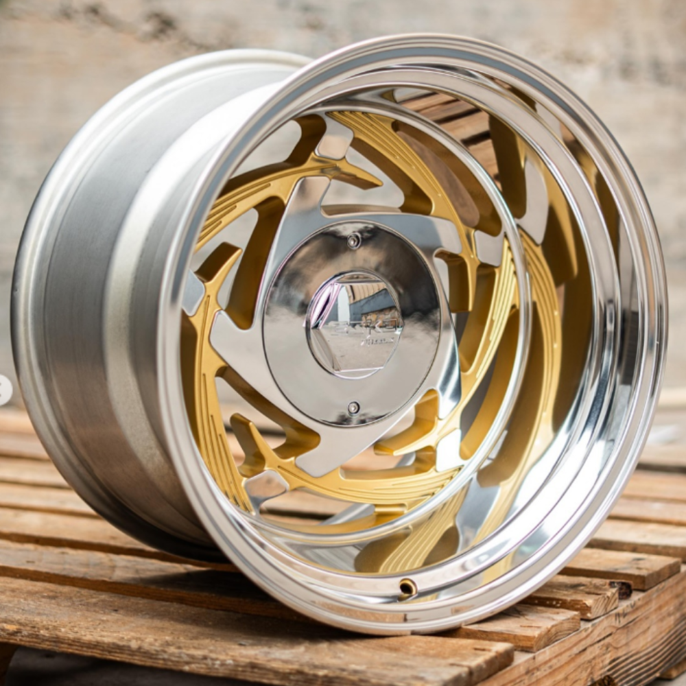 ESKO 6.0 POLISHED W/GOLD 17X11 / 315/35R17