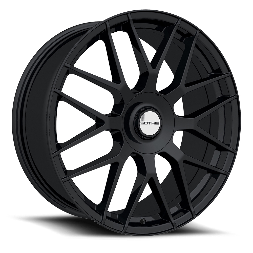 35mm Gloss Black Wheel Rim 18 Inch Sothis SC106 18x8 5x4.5 