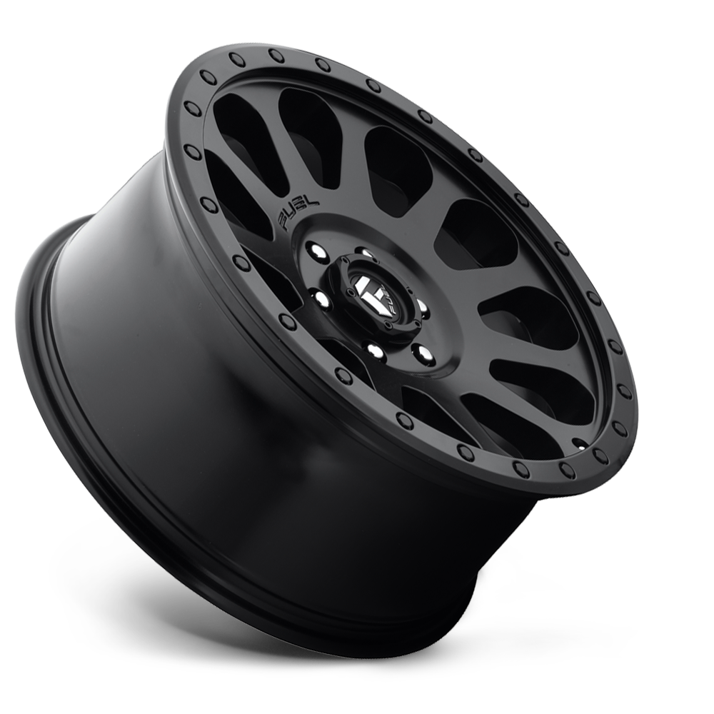 18 x 9. inches /5 x 150 mm, 1 mm Offset Fuel Vector black Wheel with Painted Finish 