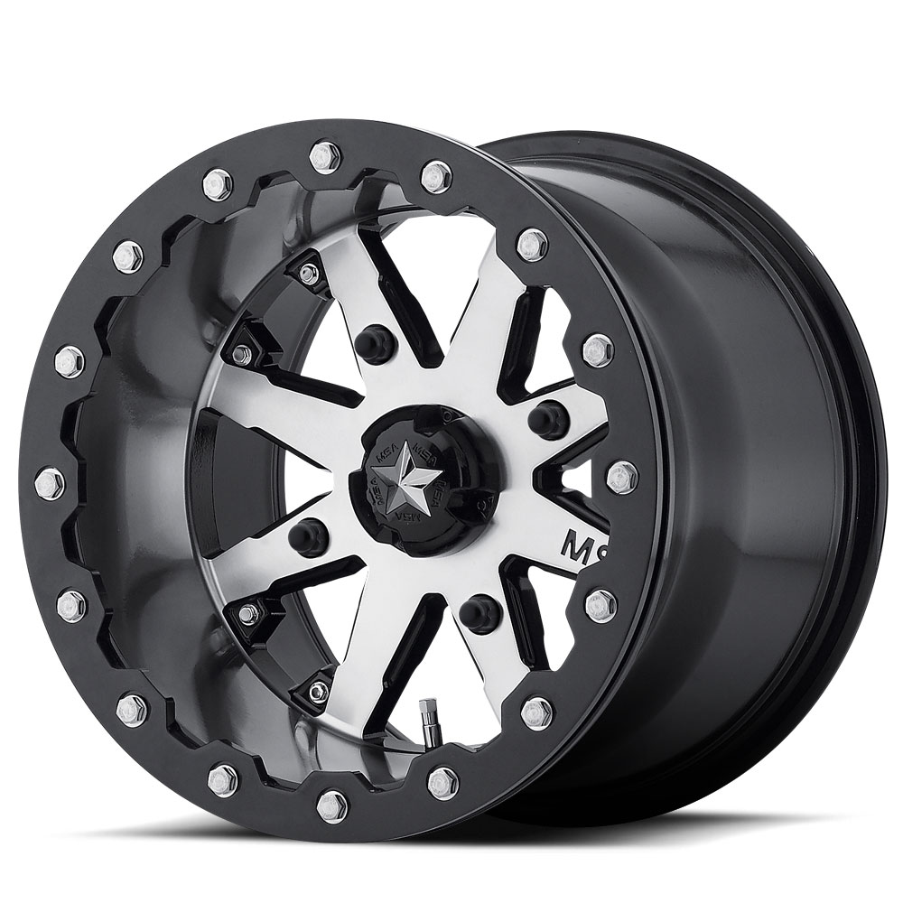 MSA Offroads Black Center Cap – 4-Lug, Closed-End, Fits Kore M20, M21 LOK, M23 Battle