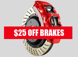$25 off brake service